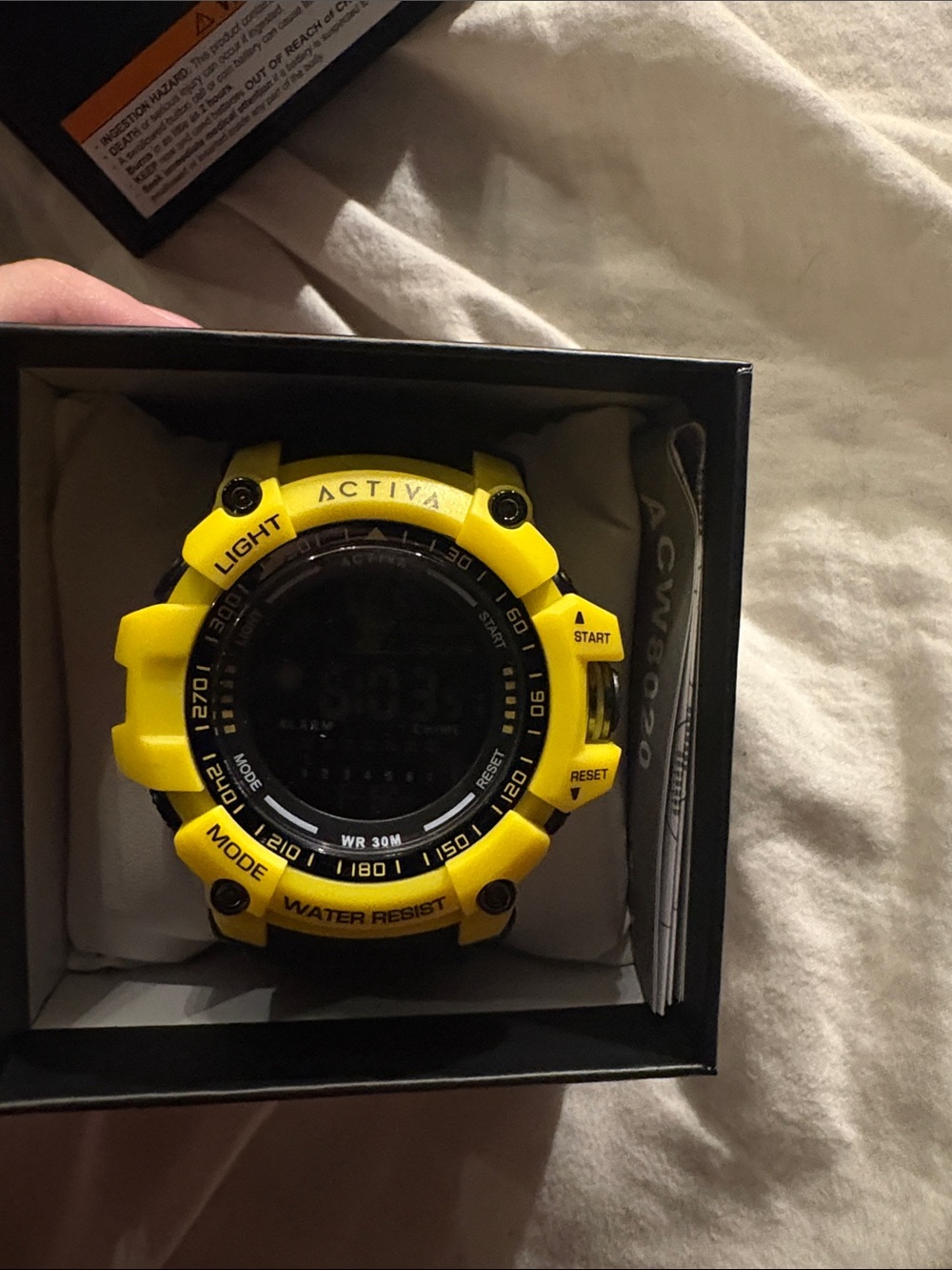 Ativa Bright Yellow Digital Sport Watch for Men
